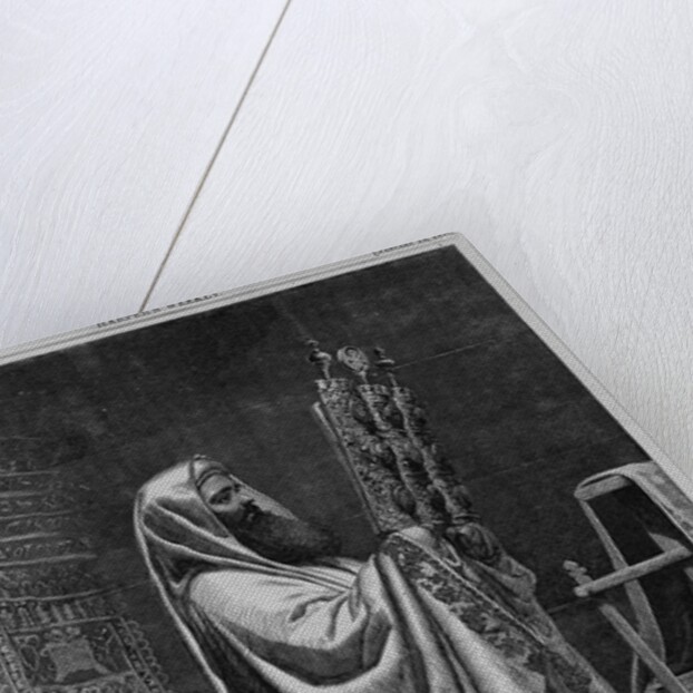 High-priest at Nablus reading the pentateuch by Anonymous