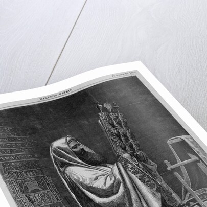 High-priest at Nablus reading the pentateuch by Anonymous
