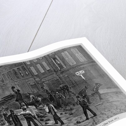The recent troubles in Paris - attack on the barricades at Belleville, February 7 by Anonymous