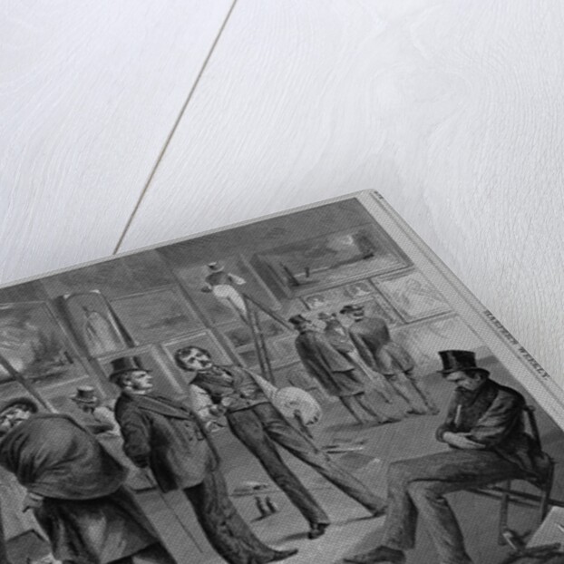 Varnishing day at the New York National Academy of Design by C. S. Reinhart