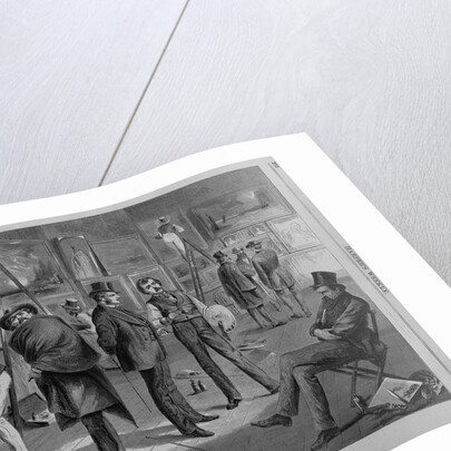 Varnishing day at the New York National Academy of Design by C. S. Reinhart
