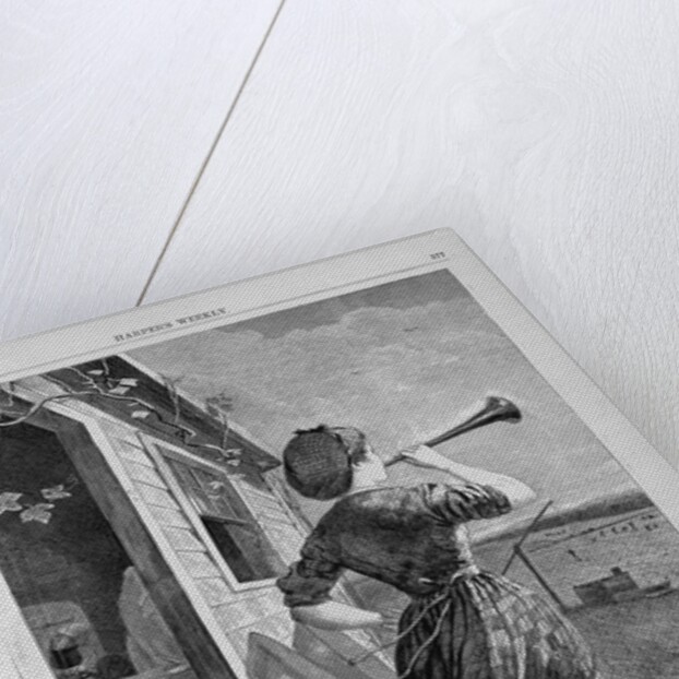 The dinner horn by Winslow Homer