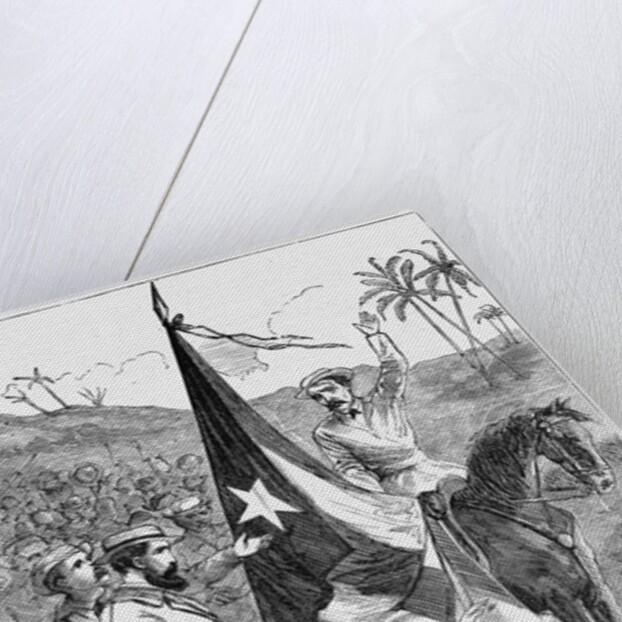 Cuban Patriots Rallying Round Their Flag by Anonymous