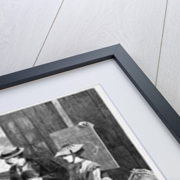 Women and Men Bowling by Anonymous