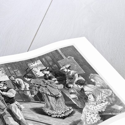 Women and Men Bowling by Anonymous