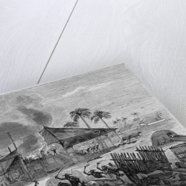 The Cuban Insurrection - The Patriots Burning a Sugar-Mill in Los Ingenios, Near Trinidad by Anonymous
