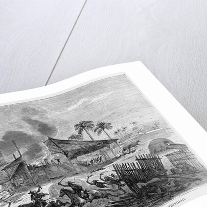 The Cuban Insurrection - The Patriots Burning a Sugar-Mill in Los Ingenios, Near Trinidad by Anonymous
