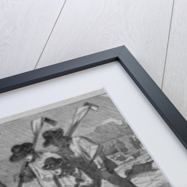 A burying party of French peasants on the field of battle by Anonymous