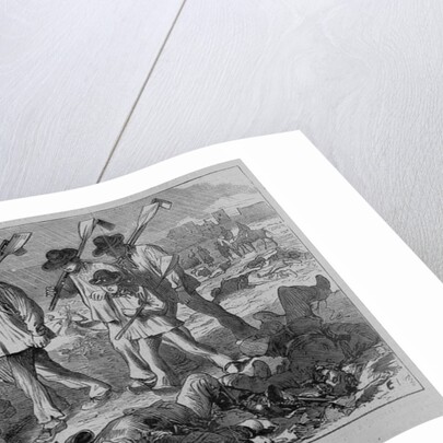 A burying party of French peasants on the field of battle by Anonymous