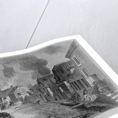 Uhlans burning a french village by Anonymous