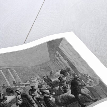 Wounded soldiers in the palace of Versailles by Anonymous