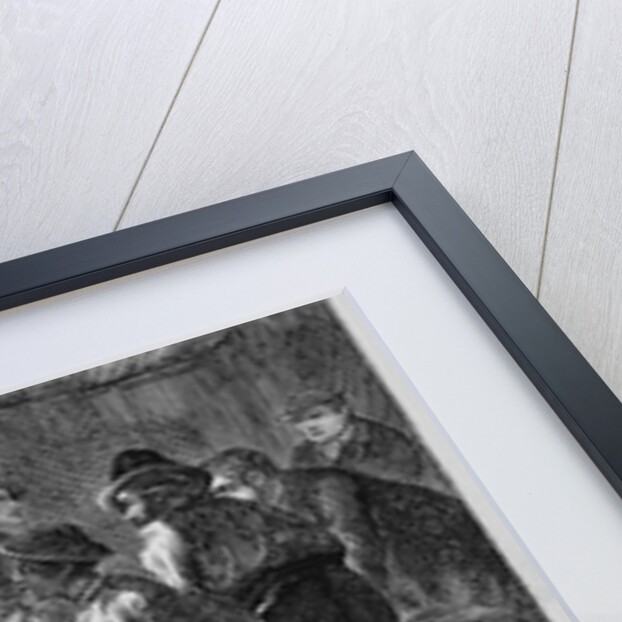 Diamond miners gambling at night by Anonymous