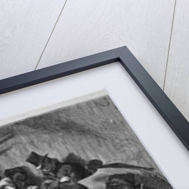 Parisians waiting to procure ration tickets by Anonymous