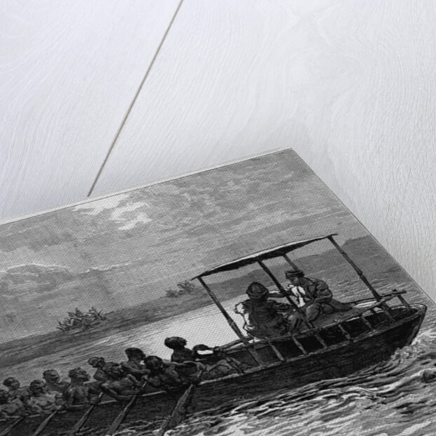 Livingstone and Stanley Going From Ujiji to Rusuzi River by Anonymous