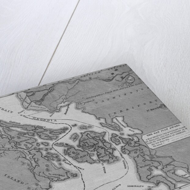 Map of the Boundary Between British and American Territory on the Pacific Coast, Settled by the Deci by Anonymous