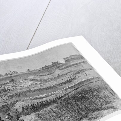 The Charge on Cemetery Ridge Magazine Illustration Published in Harper's Weekly by Anonymous