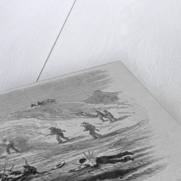 Attack of indians on a "Bull-Train" near sheridan, Kansas by James Kidd