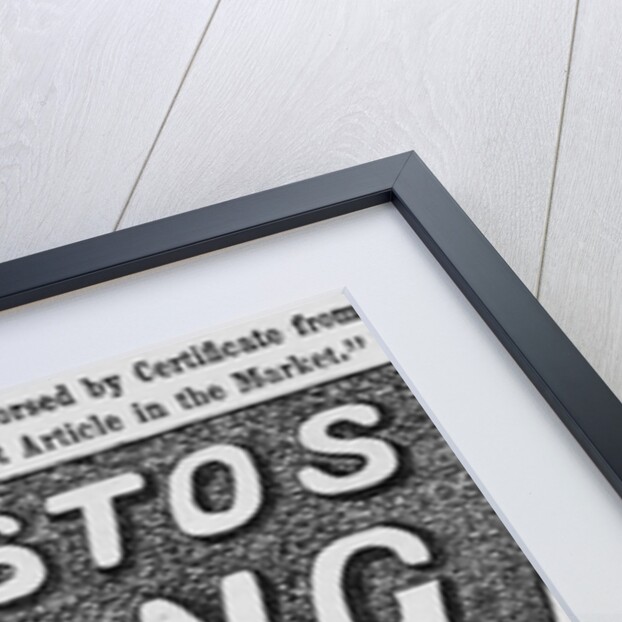 Advertisment for asbestos roofing by Anonymous