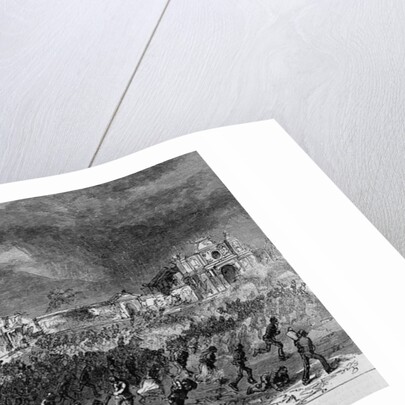 The destruction of San Salvador by an earthquake by Anonymous