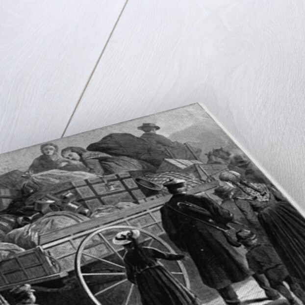 The emigrant wagon - on the way to the railway station by Anonymous