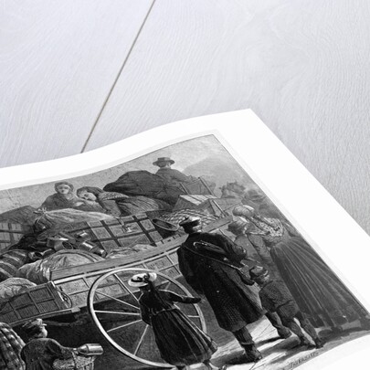 The emigrant wagon - on the way to the railway station by Anonymous