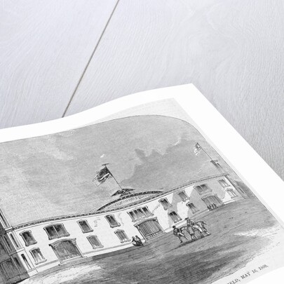 The republican wigwam at Chicago, Illinois, in which the republican convention will be held, May 16, 1860 by Anonymous