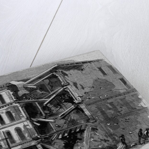 Earthquake in San Francisco, Cal., October 8, 1865-View on the Corner of Third and Mission Streets by Anonymous