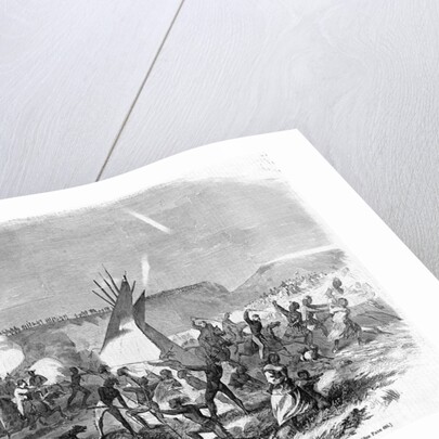 The Sioux War-Cavalry Charge of Sully's Brigade at the Battle of White Stone Hill, September 3, 1863 by Anonymous