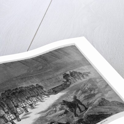 The Last Arctic Expedition - Burial of Captain Hall by the Crew of the Polaris Illustration by Anonymous
