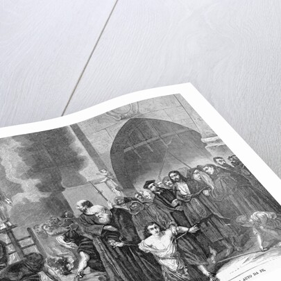 Robert Fleury's great picture of the buring of heretics by the Roman Catholics at an Auto Da Fe by Anonymous