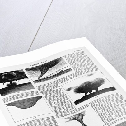 Magazine Illustrations of Tornadoes and Cyclones Published in Harper's Weekly by Anonymous