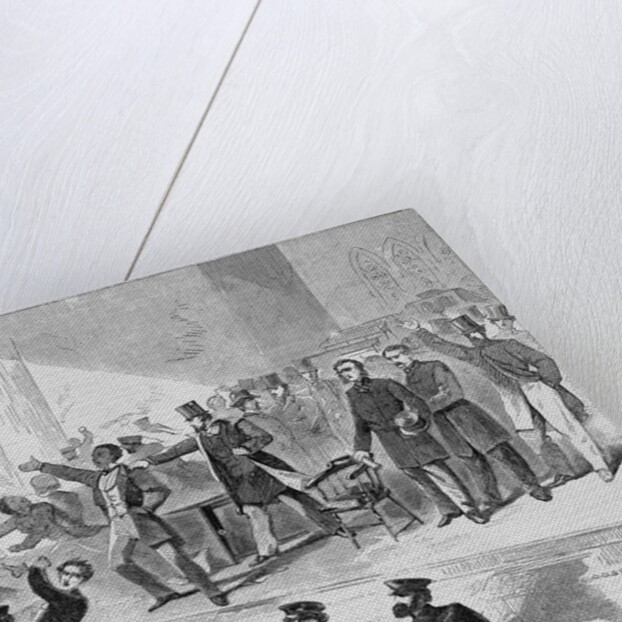 Expulsion of negroes and abolitionists from Tremont Temple, Boston, Massachusetts, on December 3, 1860 by Anonymous