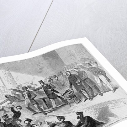 Expulsion of negroes and abolitionists from Tremont Temple, Boston, Massachusetts, on December 3, 1860 by Anonymous