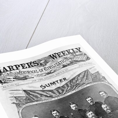 Major Anderson's Command at Fort Sumter Magazine Illustration Published in Harper's Weekly by Anonymous