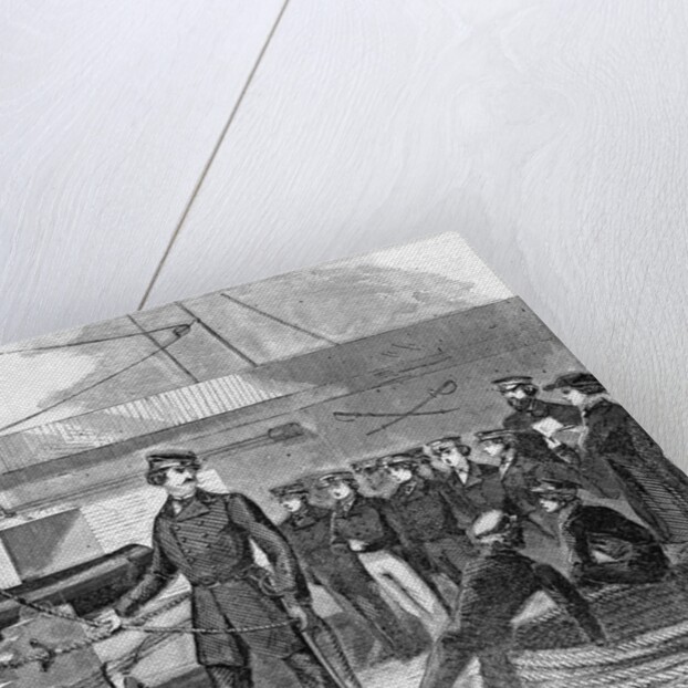 Middies Learning the Ropes at the Naval School on Board the "Constitiution", Arkansas by Anonymous