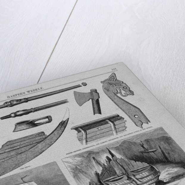 A Viking's Ship, discovered near Sandefjord, Norway by H.P. Wolcott