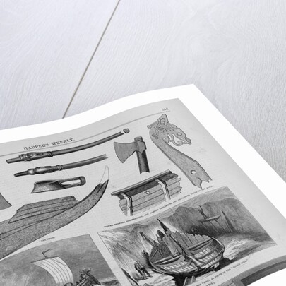 A Viking's Ship, discovered near Sandefjord, Norway by H.P. Wolcott