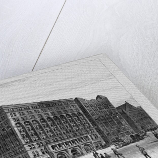 The Auditorium Building, Now being constructed in Chicago, Illinois by Hughson Hawley