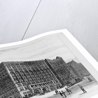 The Auditorium Building, Now being constructed in Chicago, Illinois by Hughson Hawley