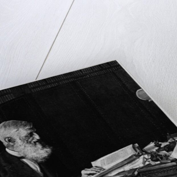 Washington D.C. - The workshop of our great historian - Scene in the library of George Bancroft. From a photo by Anonymous