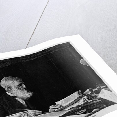 Washington D.C. - The workshop of our great historian - Scene in the library of George Bancroft. From a photo by Anonymous