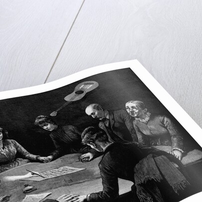 An Evening Seance Newspaper Illustration by Anonymous