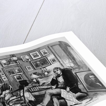 Washington, D. C.-Hon. Charles Sumner in his Study, at his residence, Corner of H and Fifteenth Streets by Anonymous