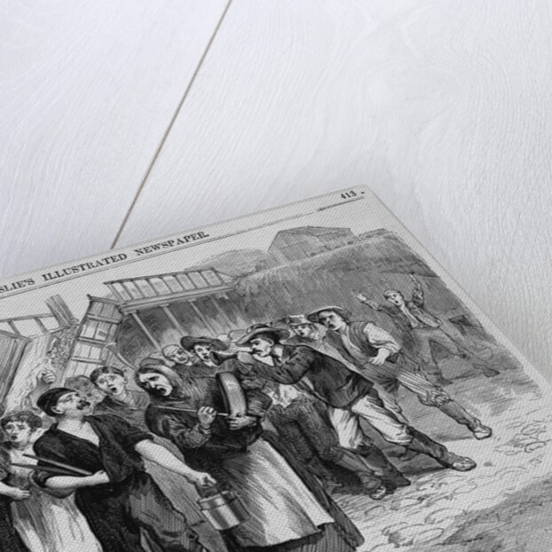 Strike of Coal-Miners at Washingtonville, Ohio Illustration Published in Frank Leslie's Illustrated Newspaper by Anonymous