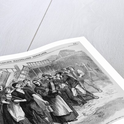 Strike of Coal-Miners at Washingtonville, Ohio Illustration Published in Frank Leslie's Illustrated Newspaper by Anonymous