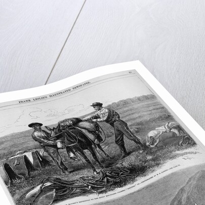 Professor Hayden's Expedition of the rocky Mountains - Packers 'Cinching' Up. Professor Hayden's Exp by Anonymous