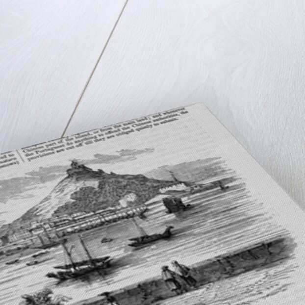 Wood Engraving of General View of Macao by Anonymous