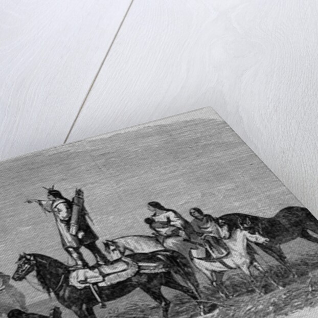 Pawnee Indians Looking Out For Enemies by Anonymous