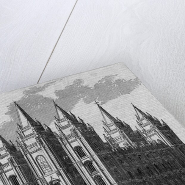 The New Mormon Temple at Salt Lake City, Utah by Anonymous