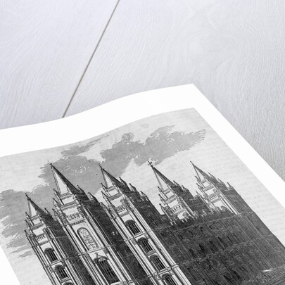 The New Mormon Temple at Salt Lake City, Utah by Anonymous